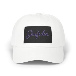 Skafidia Classic Dad Cap - Stylish White Hat for Casual Outings and Special Occasions
