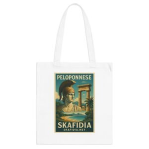 Ancient Style Tote Bag with Skafidia Design