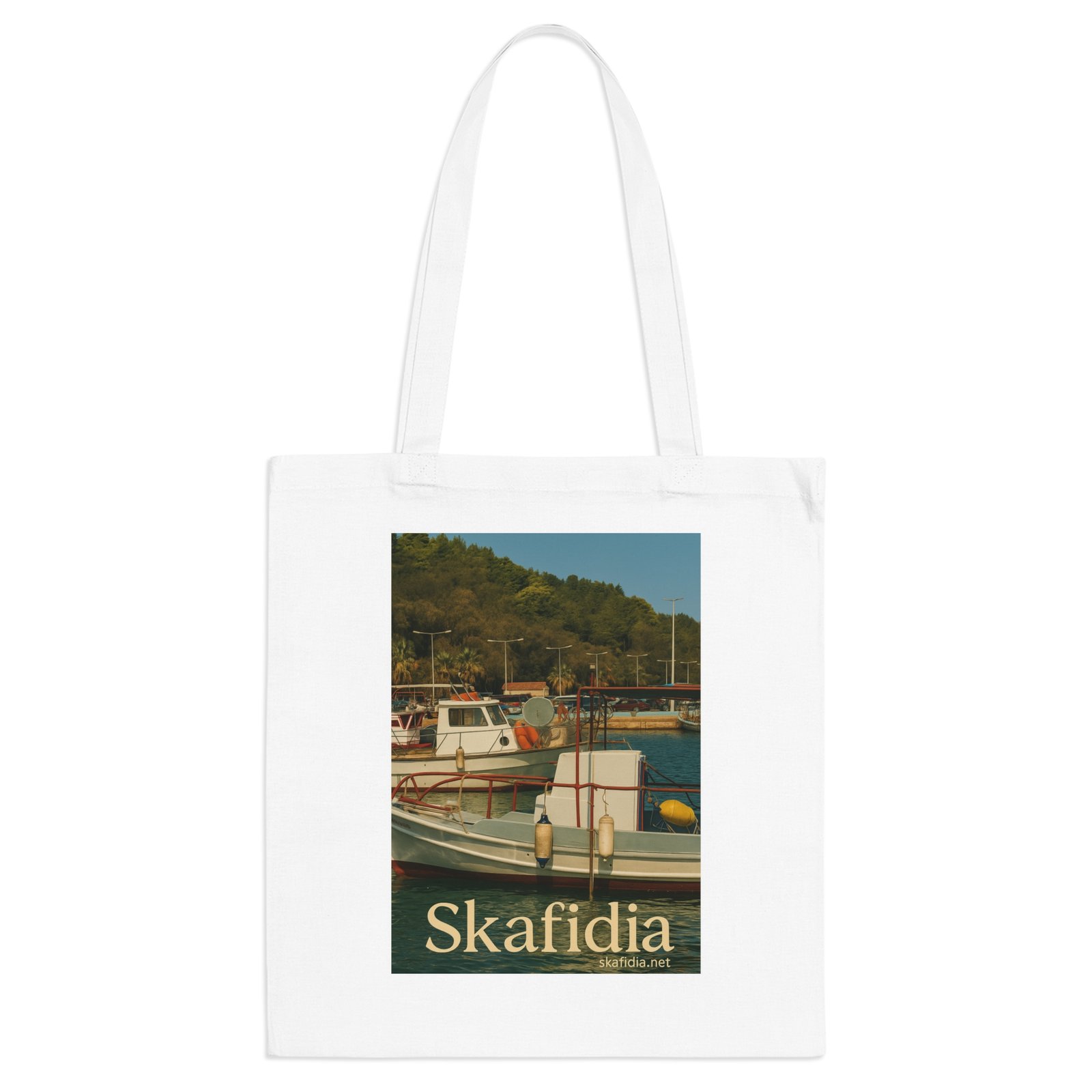 Skafidia Port Tote Bag with Skafidia Design 1 Skafidia Port Tote Bag with Skafidia Design