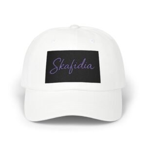 Skafidia Classic Dad Cap - Stylish White Hat for Casual Outings and Special Occasions