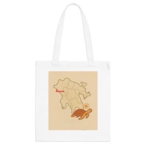 Vintage-Inspired Turtle Tote Bag with Skafidia Design